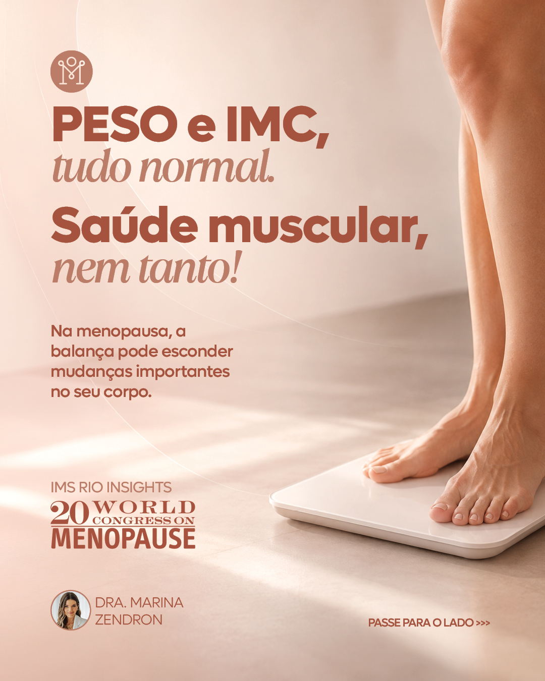 IMC e peso normais na menopausa. Mas e como vai a saúde muscular?