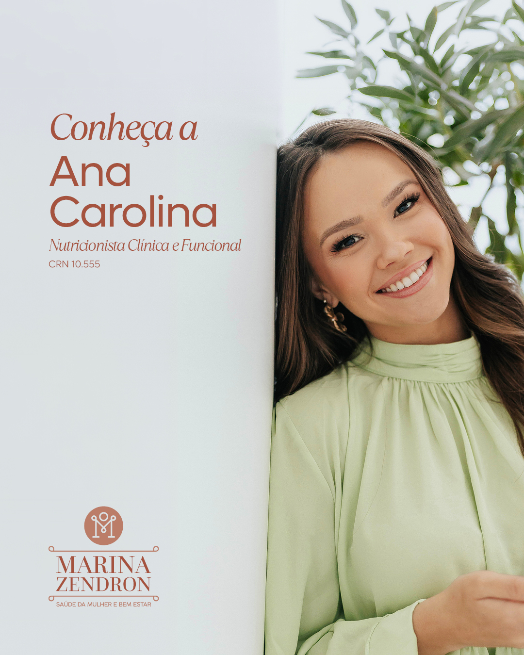 Ana Carolina Rosa é nutricionista da equipe da Clínica Marina Zendron